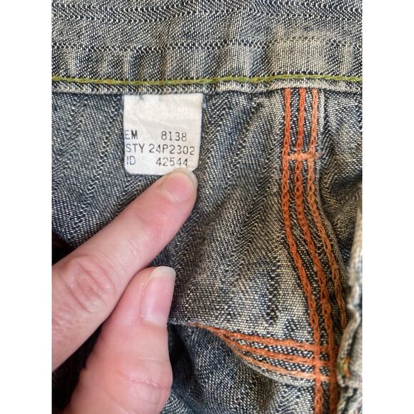 X2 Denim Laboratory Jeans Vintage Y2K Express Mens Size 38x30 Loose Straight Leg - Picture 7 of 12